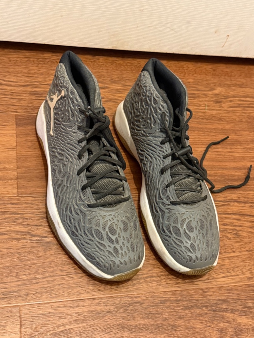 Jordan Black and Grey High-Top Sneaker